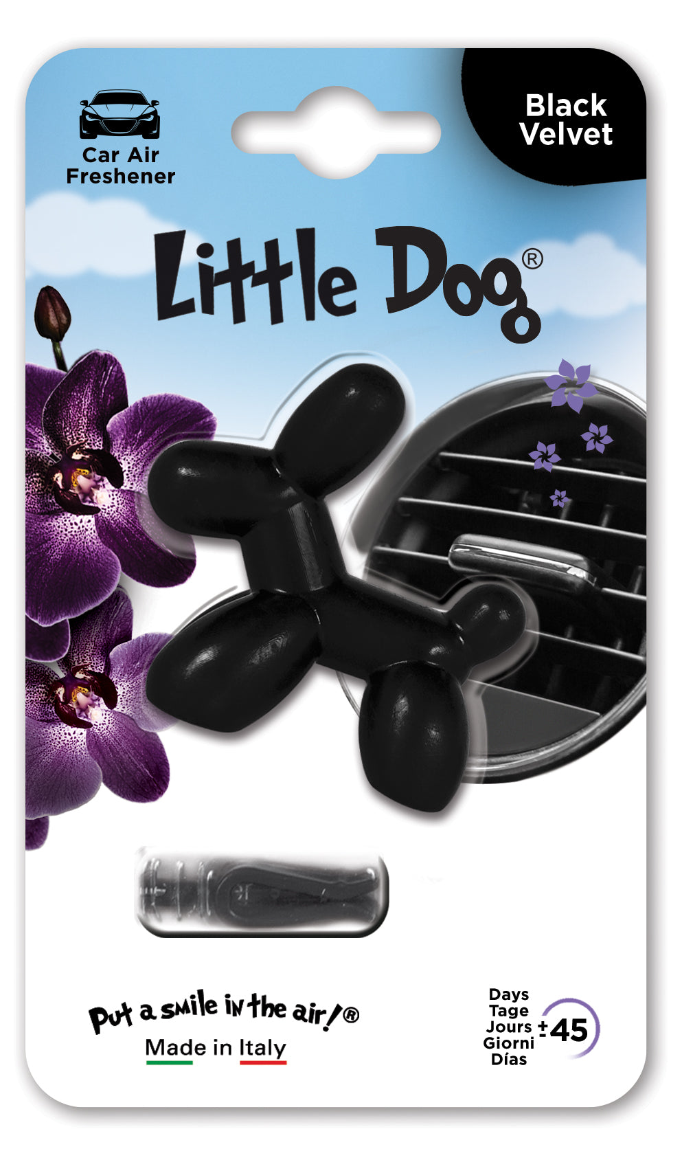 LITTLE DOG NOVELTY AIR FRESHENERS BLACK VELVET