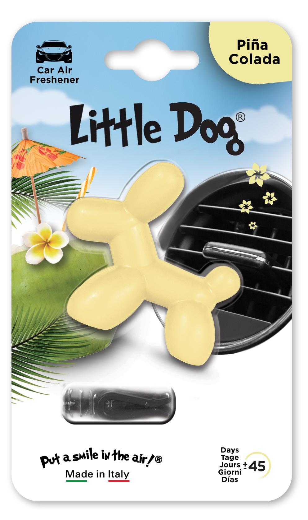 LITTLE DOG NOVELTY AIR FRESHENERS PINA COLADA