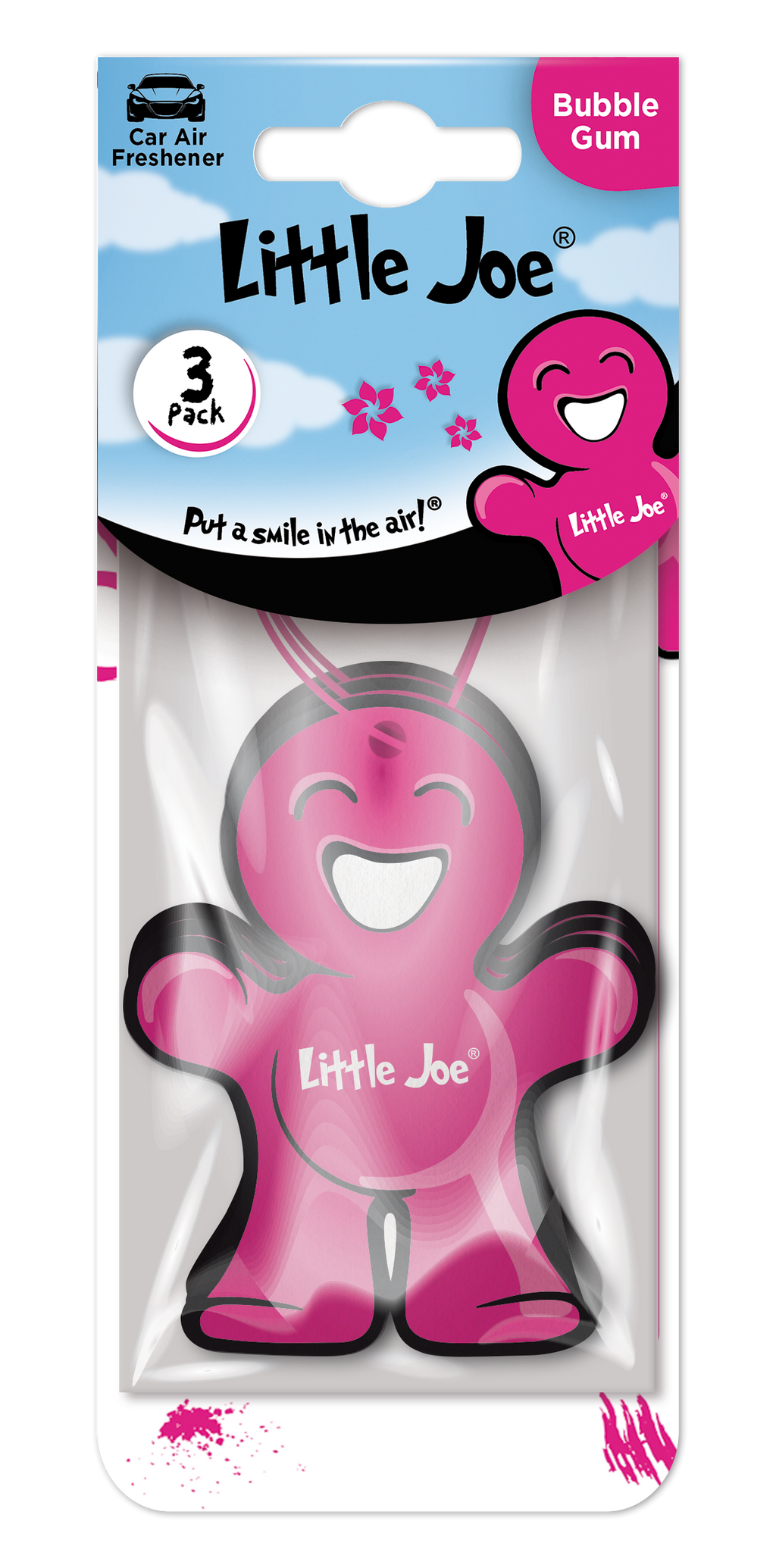 LITTLE JOE HANGING PAPER AIR FRESHENERS BUBBLEGUM 3 PK
