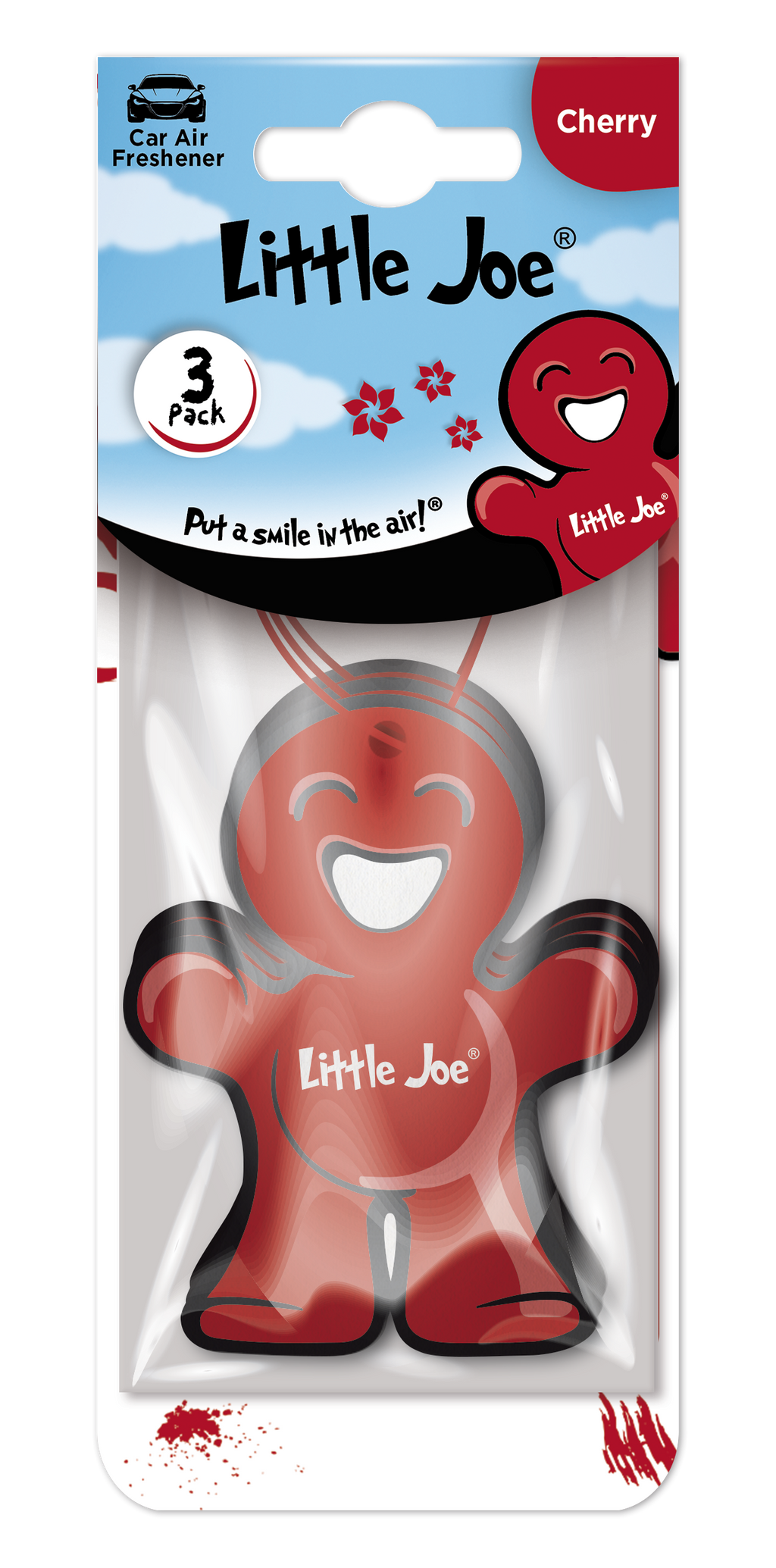 LITTLE JOE HANGING PAPER AIR FRESHENERS CHERRY 3 PK