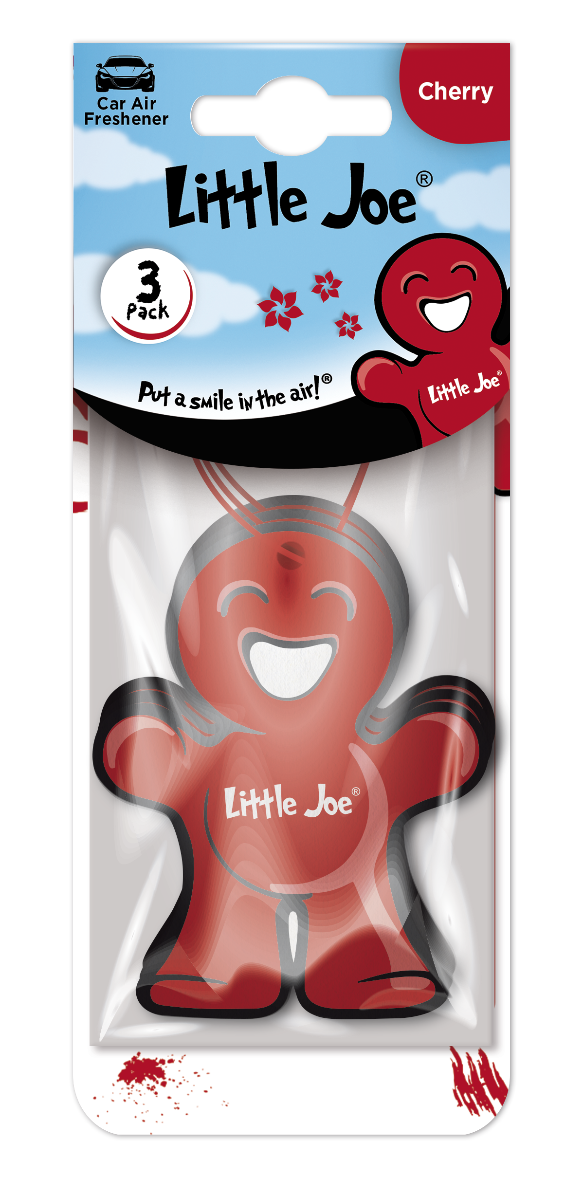 LITTLE JOE HANGING PAPER AIR FRESHENERS CHERRY 3 PK