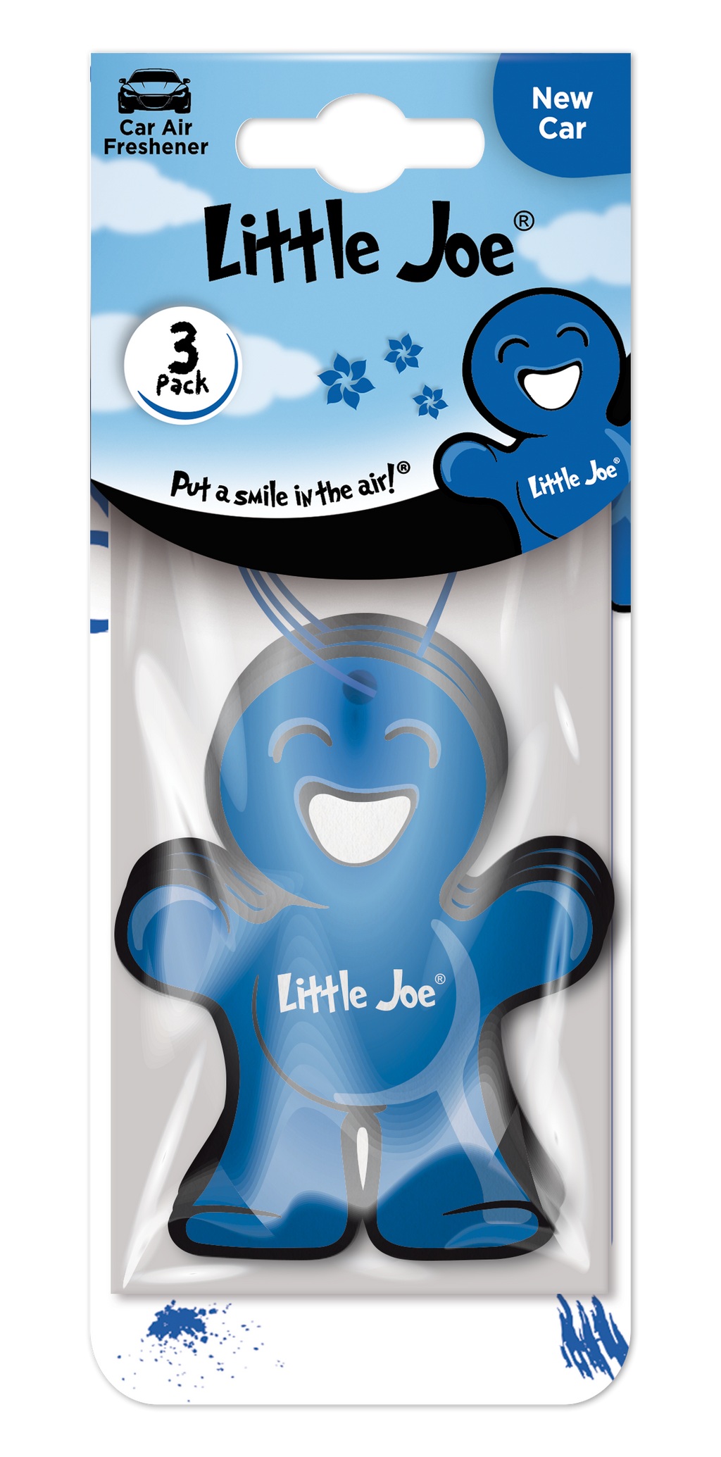 LITTLE JOE HANGING PAPER AIR FRESHENERS NEW CAR 3 PK