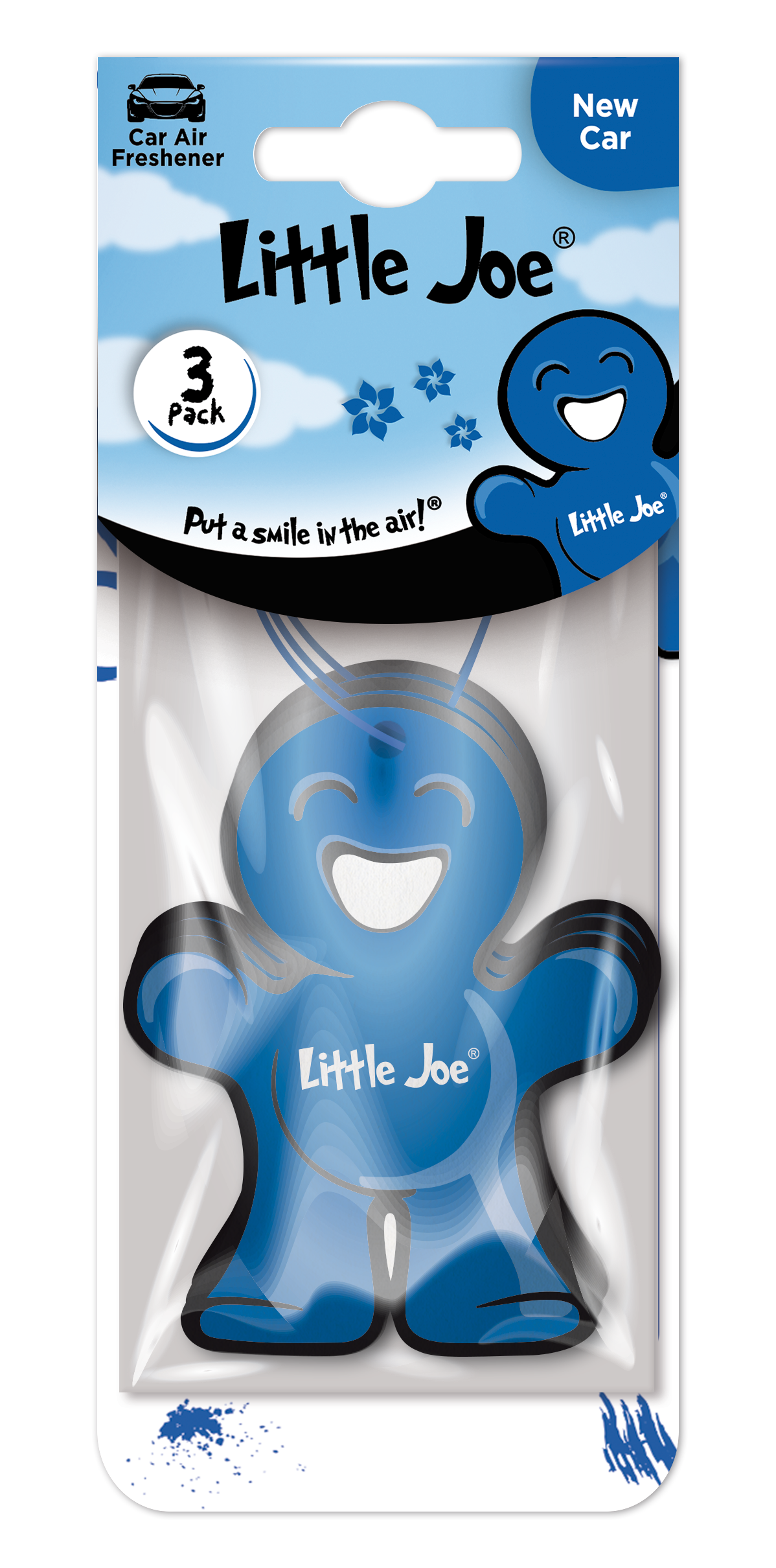 LITTLE JOE HANGING PAPER AIR FRESHENERS NEW CAR 3 PK