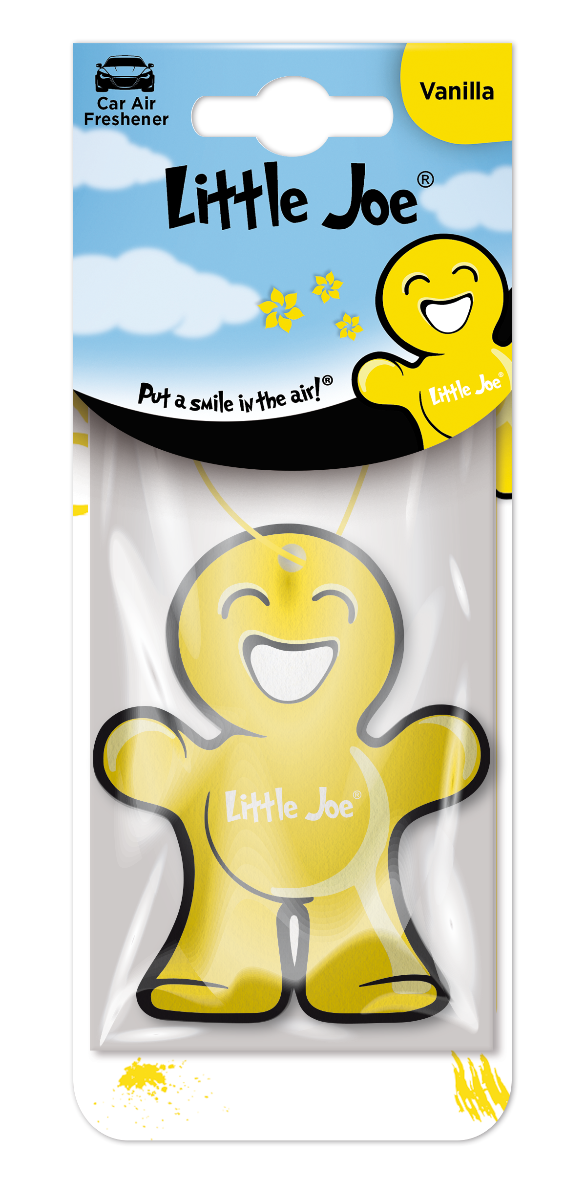 LITTLE JOE HANGING PAPER AIR FRESHENERS VANILLA 1 PK